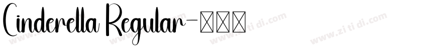 Cinderella Regular字体转换